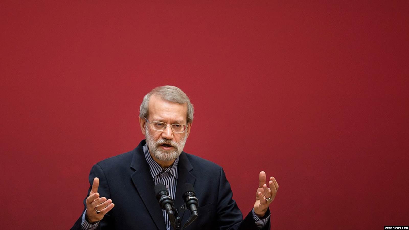 Iranian Parliament speaker Ali Larijani (Fars)
