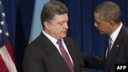 Президент України Петро Порошенко та президент США Барак Обама