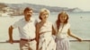 Natalia Churikova (right) with her stepfather, Oleksandr Pavlenko, and mother, Valentyna Pavlenko, on holiday in Crimea in 1987.