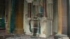Սիրիա - Հրկիզված Սուրբ Գեւորգ եկեղեցին Հալեպում, հոկտեմբեր, 2012թ.