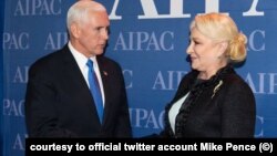 Fotografia pe care a postat-o vicepreședintele american Mike Pence