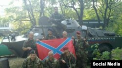 Radomir Počuča u Donbasu na istoku Ukrajine sa proruskim pobunjenicima