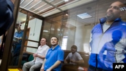Обвиняемые по делу об убийстве Анны Политковской на заседании суда