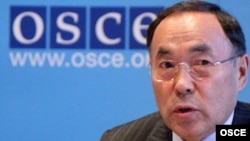 OSCE Chairman-in-Office Kazakh Foreign Minister Kanat Saudabaev