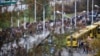 Ілюстрацыйнае фота. Сілавікі на аўтобусах падчас акцыі пратэсту ў Менску. Лістапад 2020 году