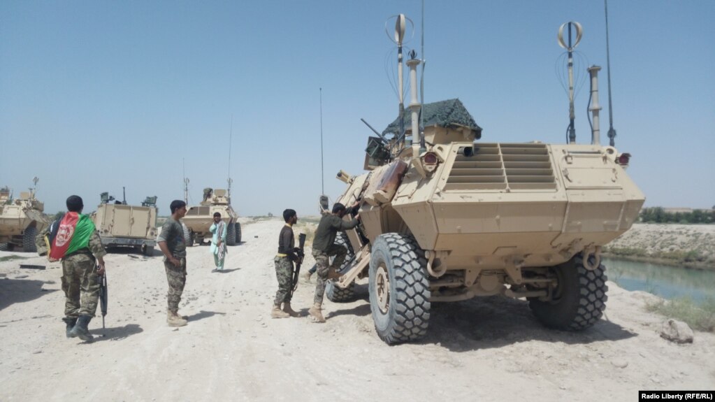 Afghan army officers in Helmand Province last month.