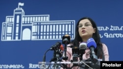 Пресс-секретарь Министерства иностранных дел Армении Анна Нагдалян (архив)