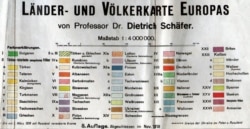 Додаток до карти країн і населення Європи професора Дітріха Шефера, 1918 рік, Німеччина