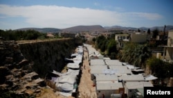 تصویری از یک کمپ پناهجویان در یونان