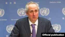 "We would ask all parties to lower the rhetoric and lower the threshold of action as well," UN spokesman Stephane Dujarric said. (file photo)