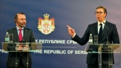 Vučić i Veber nakon sastanka u Beogradu