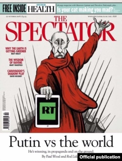 "Путин против всего мира", обложка журнала The Spectator, 2016