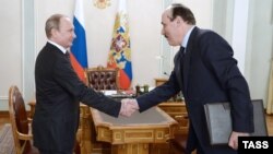 Президент РФ Владимир Путин и глава Дагестана Рамазан Абдулатипов