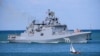 Российский фрегат «Адмирал Макаров» в Севастополе, 5 ноября 2018 года. После потопления крейсера «Москва» «Адмирал Макаров» стал новым флагманом Черноморского флота
