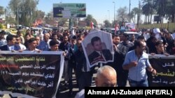 Iraqis in Baghdad mourned Mohammed Bdaiwi Owaid Al-Shammari one day after the shooting, which allegedly was committed by a member of President Jalal Talabani's guard.