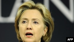 U.S. Secretary of State Hillary Clinton speaks in Brussels on March 5.