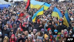 Украина -- Иттаннаш эзарнашкахь студенташ лаьтта Украинерчу протестан гуламехь, Киев, 10ГIу2013