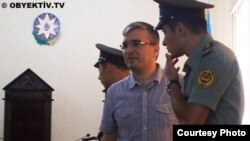 Azerbaijan -- İlgar Mammadov, the head of REAL movement during his trial, 20Sep2013