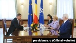 La întâlnirea de la Cotroceni: Klaus Iohannis, Viorica Dăncilă și Teodor Meleșcanu