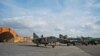 A MiG-23 fighter aircraft of the Syrian Air Force prepares for a flight at Hama air base, November 7, 2015