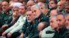 Oct. 2, 2019 photo, released by an official website of the office of the Iranian supreme leader, showing Qassem Soleimani in the center. 