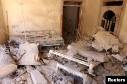Лікарняна палата після бомбардувань. Східний Алеппо, 1 жовтня 2016 року