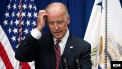Vice President Joe Biden speaks during the 'Summit on Climate and the Road through Paris: Business & Science Coming Together' in the Eisenhower Executive Office Building in Washington, D.C., on October 19.