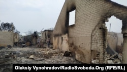 Результаты пожара в Луганской области