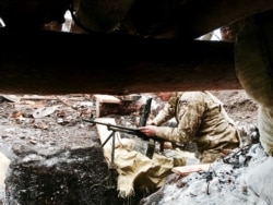 Вогнева позиція збройних сил України поблизу Авдіївки