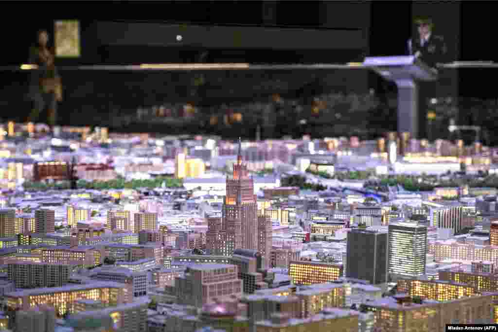 This is the &quot;Layout Of Moscow,&quot; a scale model of the Russian metropolis in the city&rsquo;s VDNKh exhibition center.