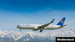 Самолет авиакомпании Air Astana