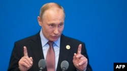 Russian President Vladimir Putin made his comments in Beijing on May 15. 