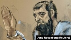 Sayfullo Saipov in a courtroom sketch