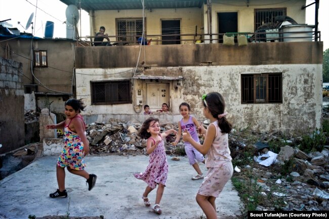 A refugee camp in Bourj Hammoud, a predominately Armenian district in east Beirut