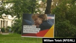 Предвыборный плакат с изображением Ангелы Меркель