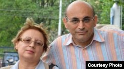 Азербайджанские правозащитники Лейла Юнус (слева) и Ариф Юнус. 