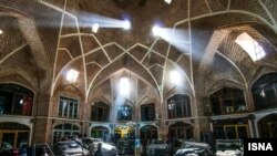 Iran – Shops in historical market (Tabriz Bazaar), is biggest covered bazaar in the world and is one of Iran’s UNESCO World Heritage sites, Tabriz, undated