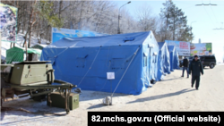 Главное управление МЧС России по Республике Крым развернули пункты обогрева, 3 января 2015 года