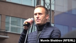 Aleksey Navalny Moskvada etiraz aksiyasında