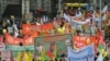 دهها هزار ایرلندی در اعتراض به برنامه ریاضت اقتصادی به خیابان‌ها ریختند