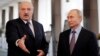 Vladimir Putin (right) and Russia will watch to see if cracks show in Alyaksandr Lukashenka's control over Belarusian security forces.