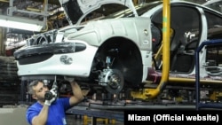 Iran's car manufacturing sector is one of the most hard hit sectors by U.S. sanctions. Iran-Khodro factory. File photo