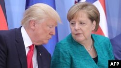 Доналд Трамп ва Ангела Меркел