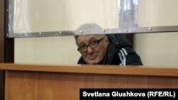 Bakhytzhan/Bahtzhan Kashkumbaev, a Christian Presbyterian Church pastor, in the courtroom in Astana on January 22.