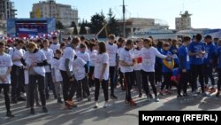 Забег к пятилетию аннексии Крыма в Ялте, 18 марта 2019 года