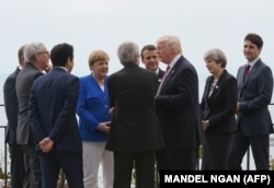 Stiče se utisak da su u Vašingtonu navikli na povremene žestoke reakcije Evropljana, ali i da one neće biti pretočene u konkretnu akciju (Foto: lideri G7 na samitu u maju 2017 u Italjij)