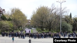 Протестные выступления в Абхазии. Март 2016 года.