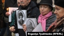 Акция памяти жертв Сандармоха, Киев, 27 октября 2017