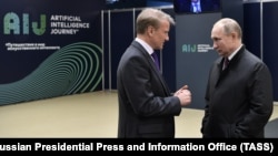Герман Греф и Владимир Путин