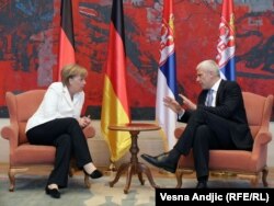 Boris Tadić i Angela Merkel u Beogradu